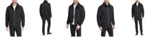 DKNY Men's Faux Shearling Bomber Jacket with Faux Fur Collar, Created for Macy's